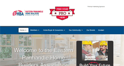 Desktop Screenshot of easternwvhomebuilders.org